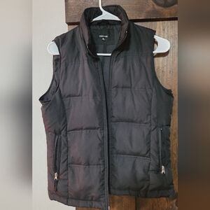 Maurices Black Quilted Puffer Vest - Women's